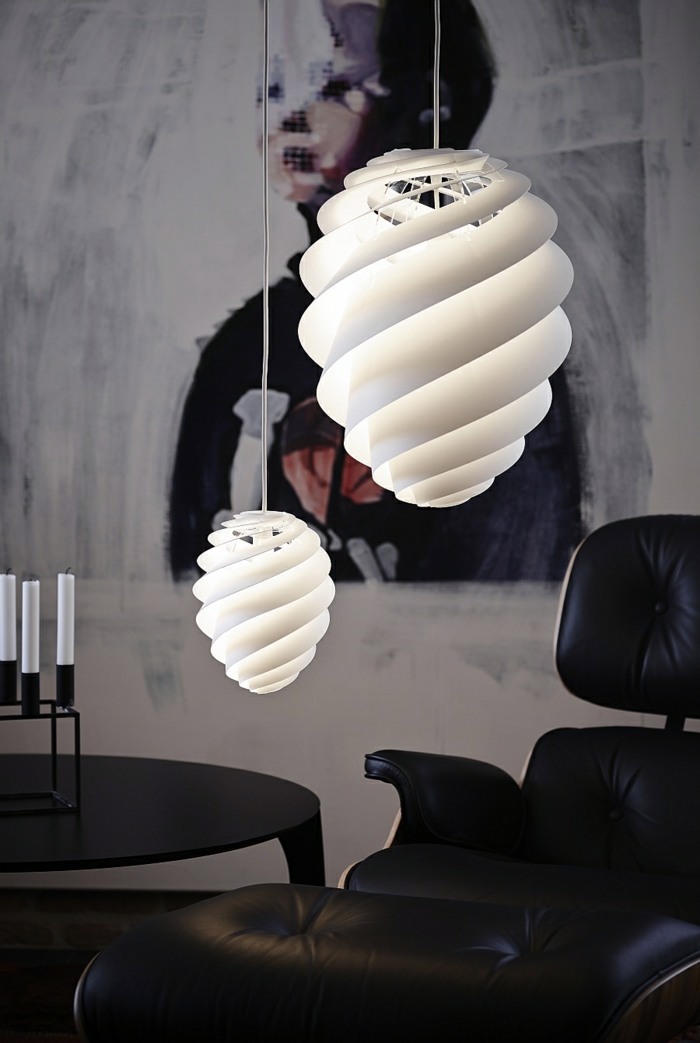 Möbel - Designer lighting - great Pendelleucheten with spiral design