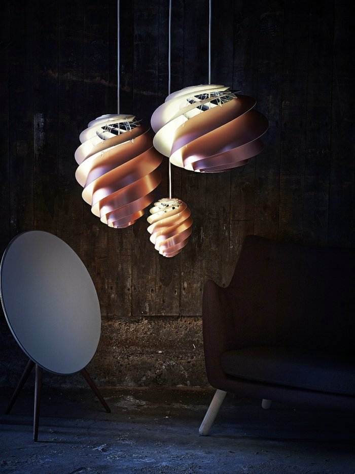 Designer lighting - great Pendelleucheten with spiral design Designer lighting - great Pendelleucheten with spiral design
