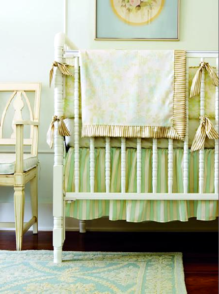 Wall color for nursery green and beige combining