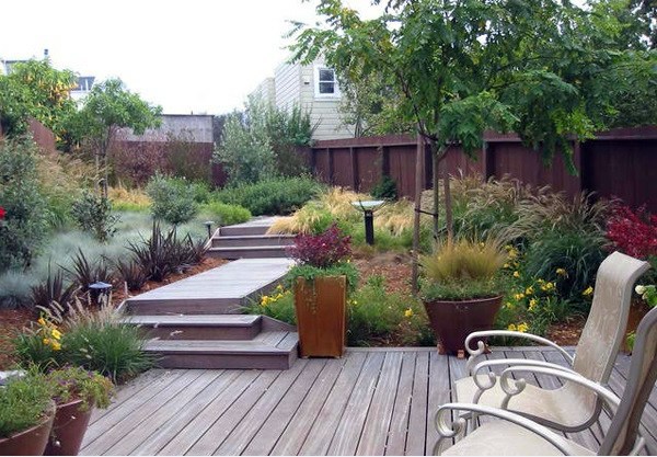 Garden Staircase build itself – easy access and beautiful appearance