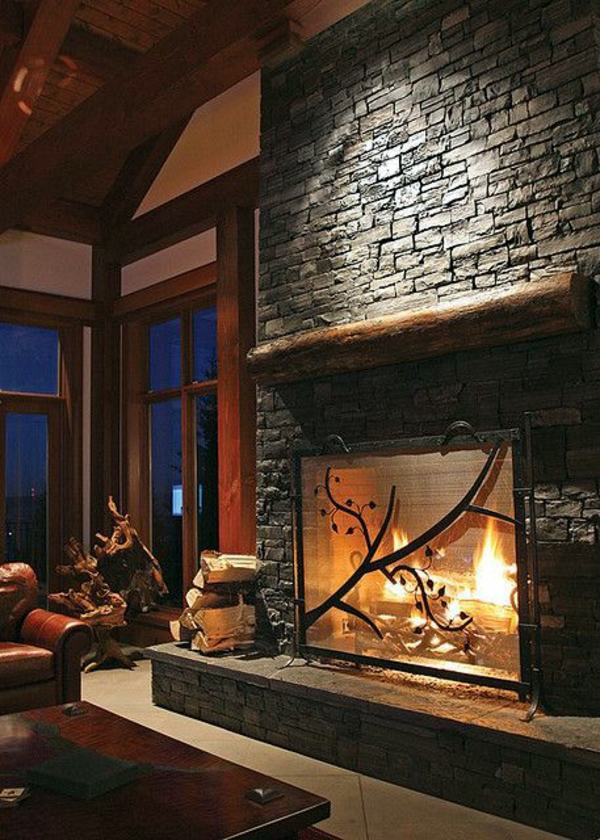 Einrichtungsideen - Hearth, which draws attention to itself Einrichtungsideen - Hearth, which draws attention to itself
