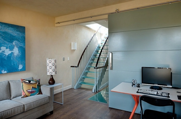 Stairs made of glass for a contemporary appearance