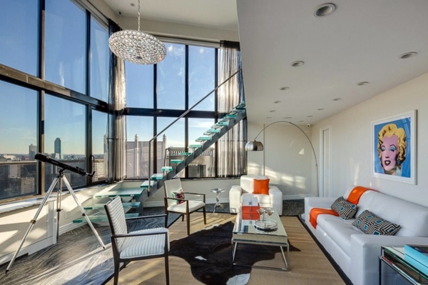 Wohnideen - Stairs made of glass for a contemporary appearance