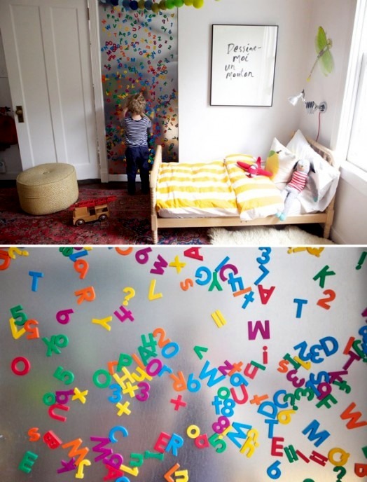 10 practical and useful ideas for magnetic board in the nursery