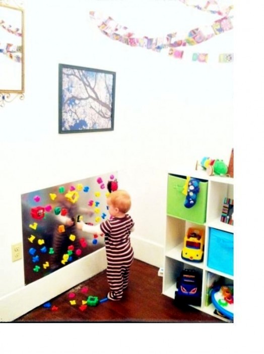 10 practical and useful ideas for magnetic board in the nursery