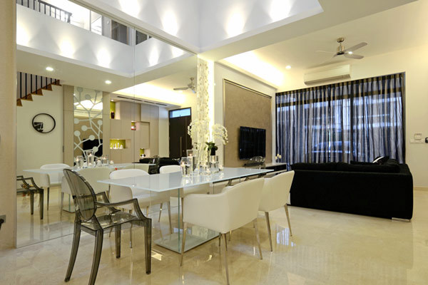 Four - Level Terrace House in Singapore by KNQ Associates