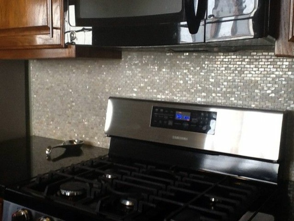 Kitchen back panel can be attached test your creativity
