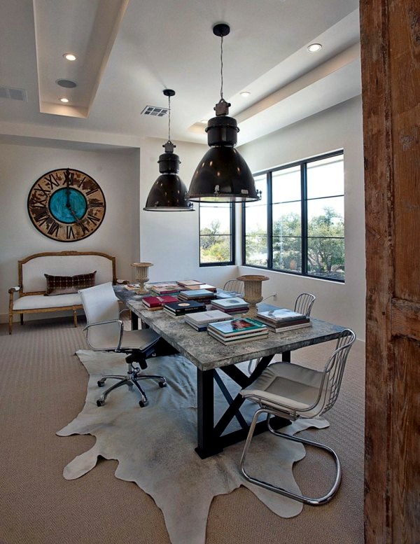 Modern Texas residence combines period features with cool blue accents