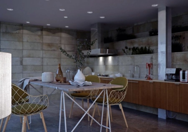 Innovative glass box house