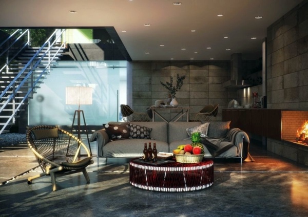 Innovative glass box house