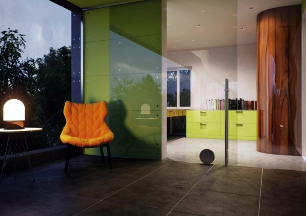 Innovative glass box house