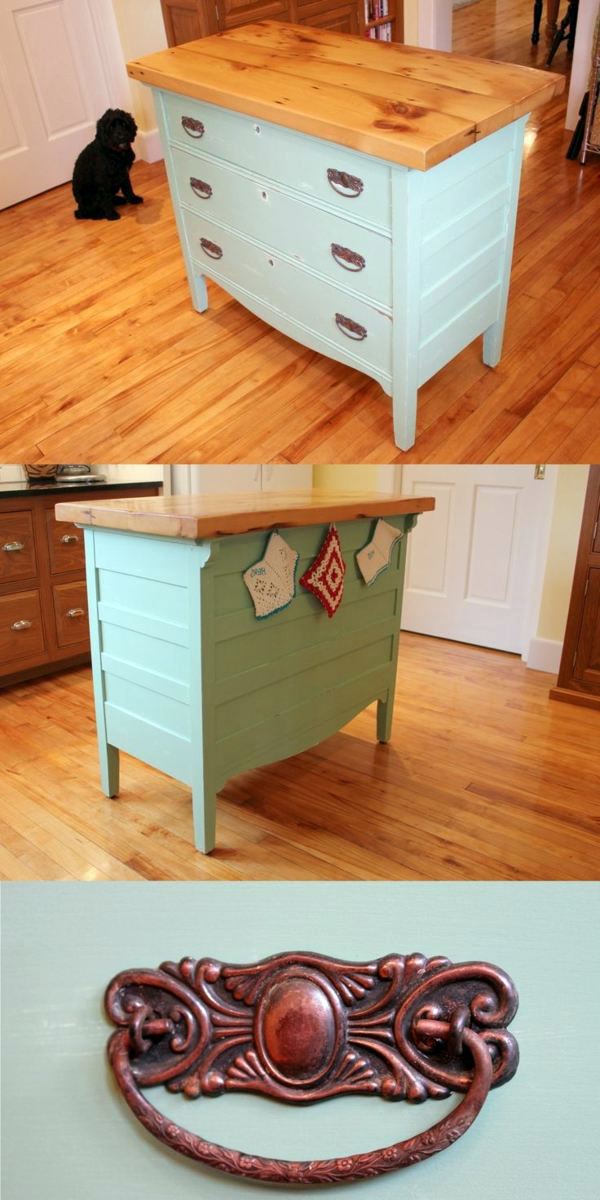 The old dresser as a kitchen block use - DIY project for you The old dresser as a kitchen block use - DIY project for you
