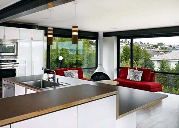 Modern loft with indoor garden and a clear eco-guiding principle Modern loft with indoor garden and a clear eco-guiding principle