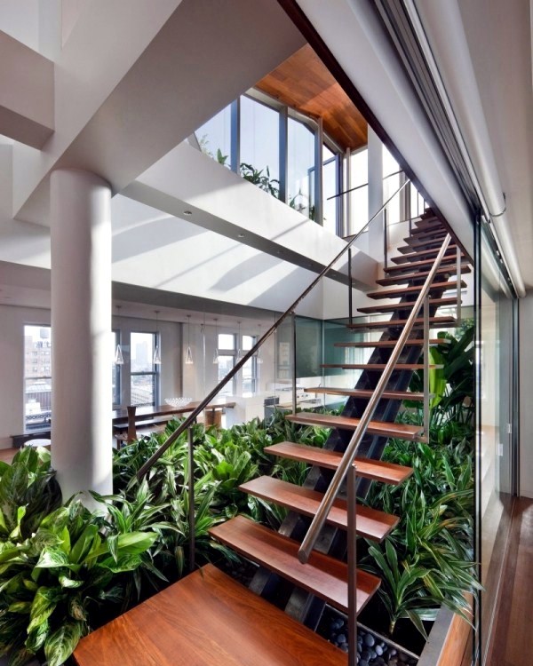 Modern loft with indoor garden and a clear eco-guiding principle Modern loft with indoor garden and a clear eco-guiding principle