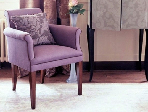 Stylish purple living room interior Stylish purple living room interior