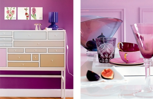 Stylish purple living room interior Stylish purple living room interior