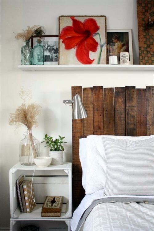DIY headboard Euro pallets DIY headboard Euro pallets