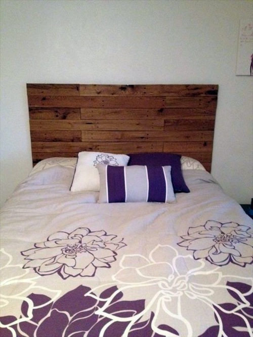 DIY headboard Euro pallets DIY headboard Euro pallets