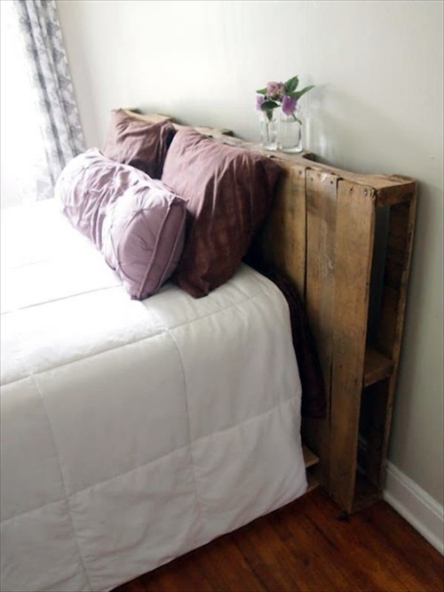 DIY headboard Euro pallets DIY headboard Euro pallets
