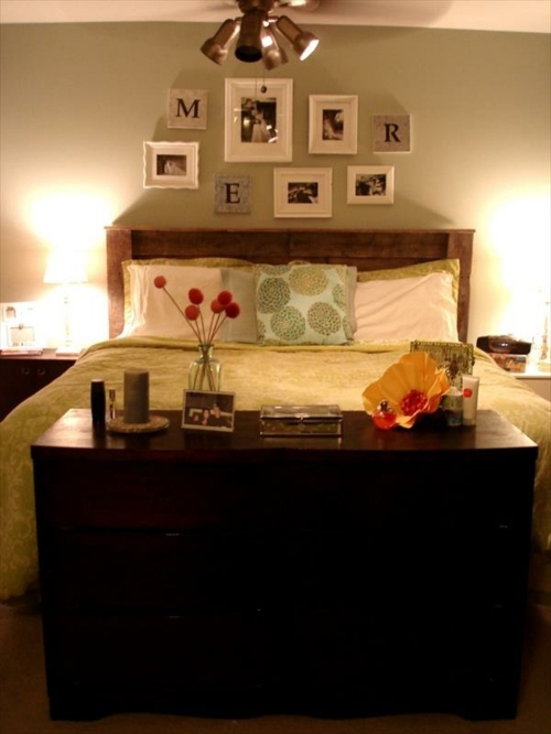 DIY headboard Euro pallets DIY headboard Euro pallets