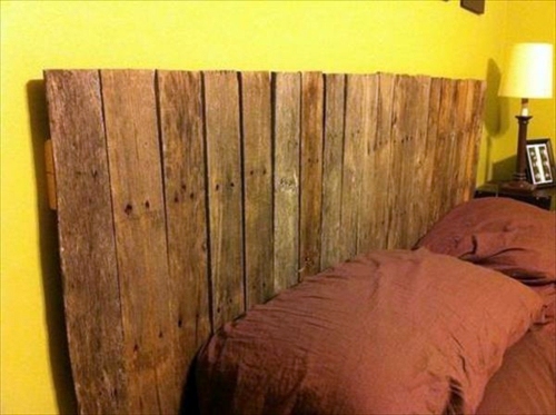 DIY headboard Euro pallets DIY headboard Euro pallets
