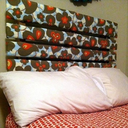 DIY headboard Euro pallets DIY headboard Euro pallets