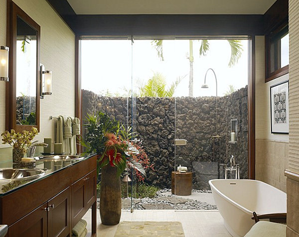 12 tropical bathroom in summer style