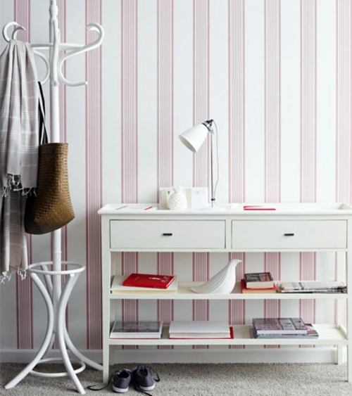 12 more ideas for attractive wall decoration with stripes