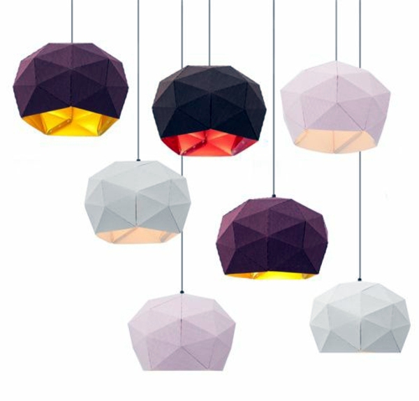 Designer lamps appear as a great decoration in the room
