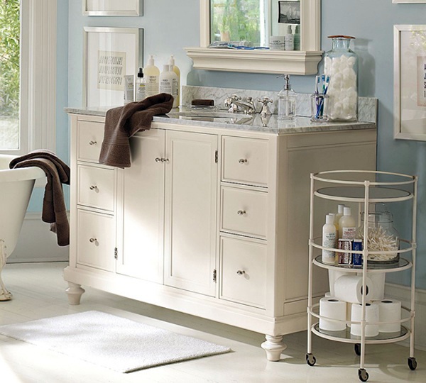 Cool tips and ideas for creative bathroom design and organization