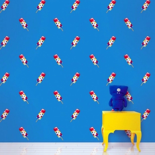 Colorful wallpaper for children's rooms by Allison Krongard Colorful wallpaper for children's rooms by Allison Krongard