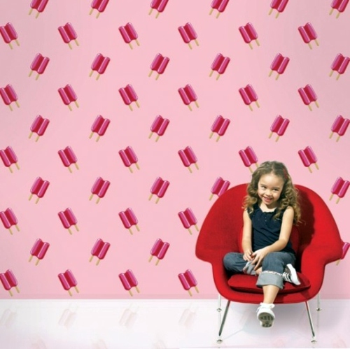 Colorful wallpaper for children's rooms by Allison Krongard