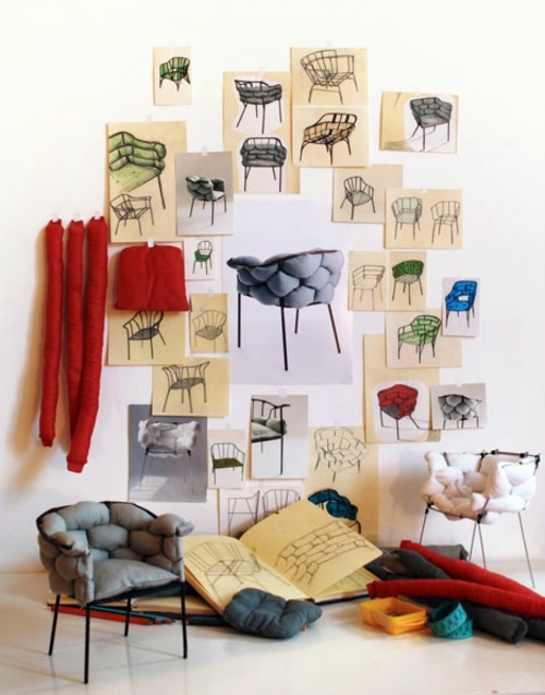 Original outdoor chair Serpentine by Eléonore Nalet Original outdoor chair Serpentine by Eléonore Nalet
