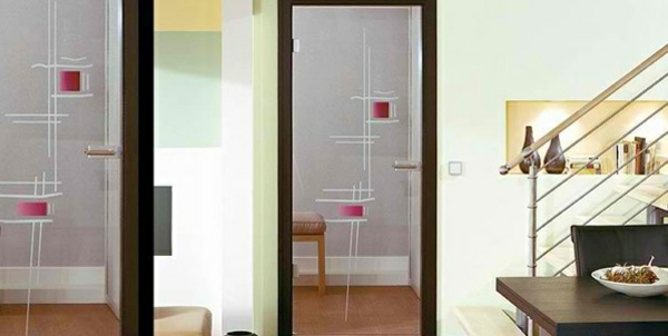 Interior doors made from glass - modern, aesthetic glass doors