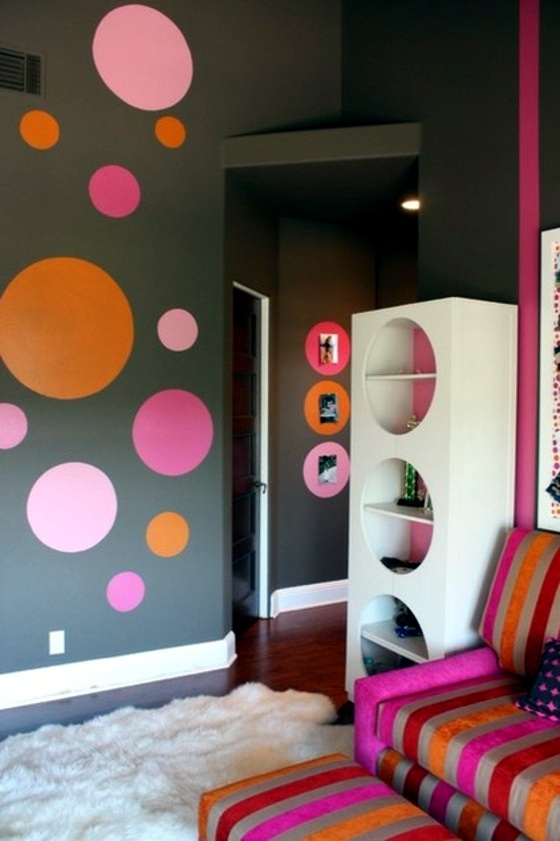 Cool interior design ideas with stripes and circles