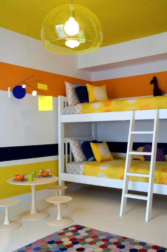 Cool interior design ideas with stripes and circles