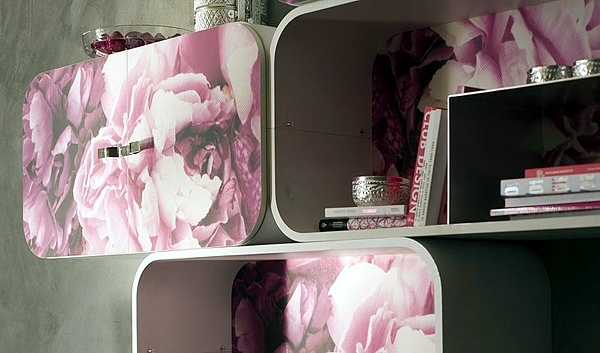 Modern Shelving System Design Wooden - "Cocoon" by Paola Navone