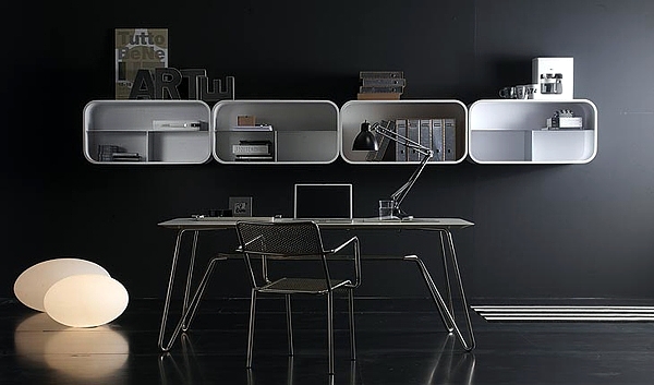 Modern Shelving System Design Wooden - "Cocoon" by Paola Navone