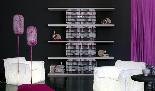 Modern Shelving System Design Wooden - "Cocoon" by Paola Navone