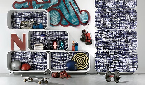 Modern Shelving System Design Wooden - "Cocoon" by Paola Navone
