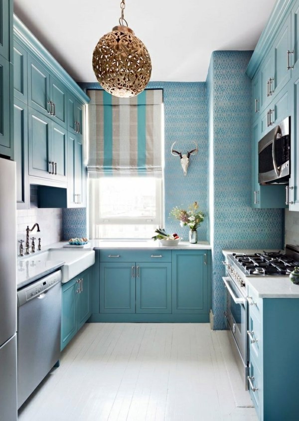Blue Wallpaper - the perfect Piped in each room
