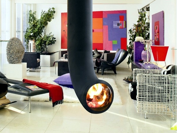 20 design ideas for hanging stove in modern house