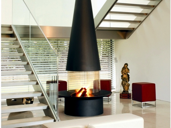 20 design ideas for hanging stove in modern house