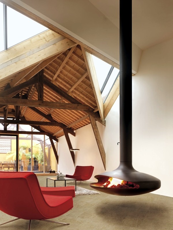 20 design ideas for hanging stove in modern house