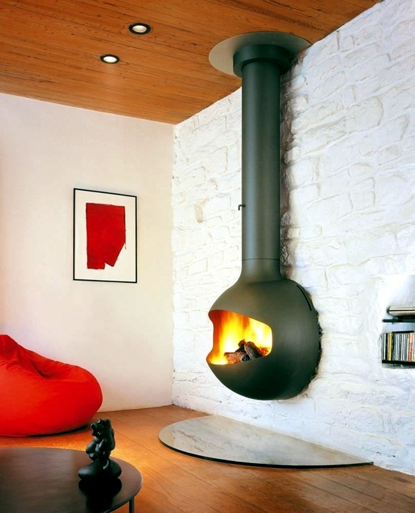 20 design ideas for hanging stove in modern house