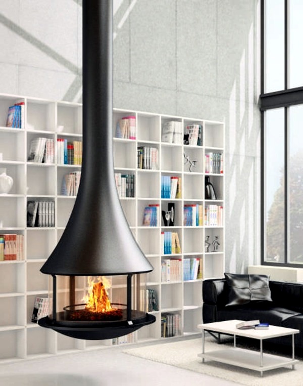 20 design ideas for hanging stove in modern house