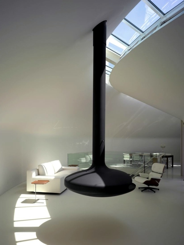 20 design ideas for hanging stove in modern house