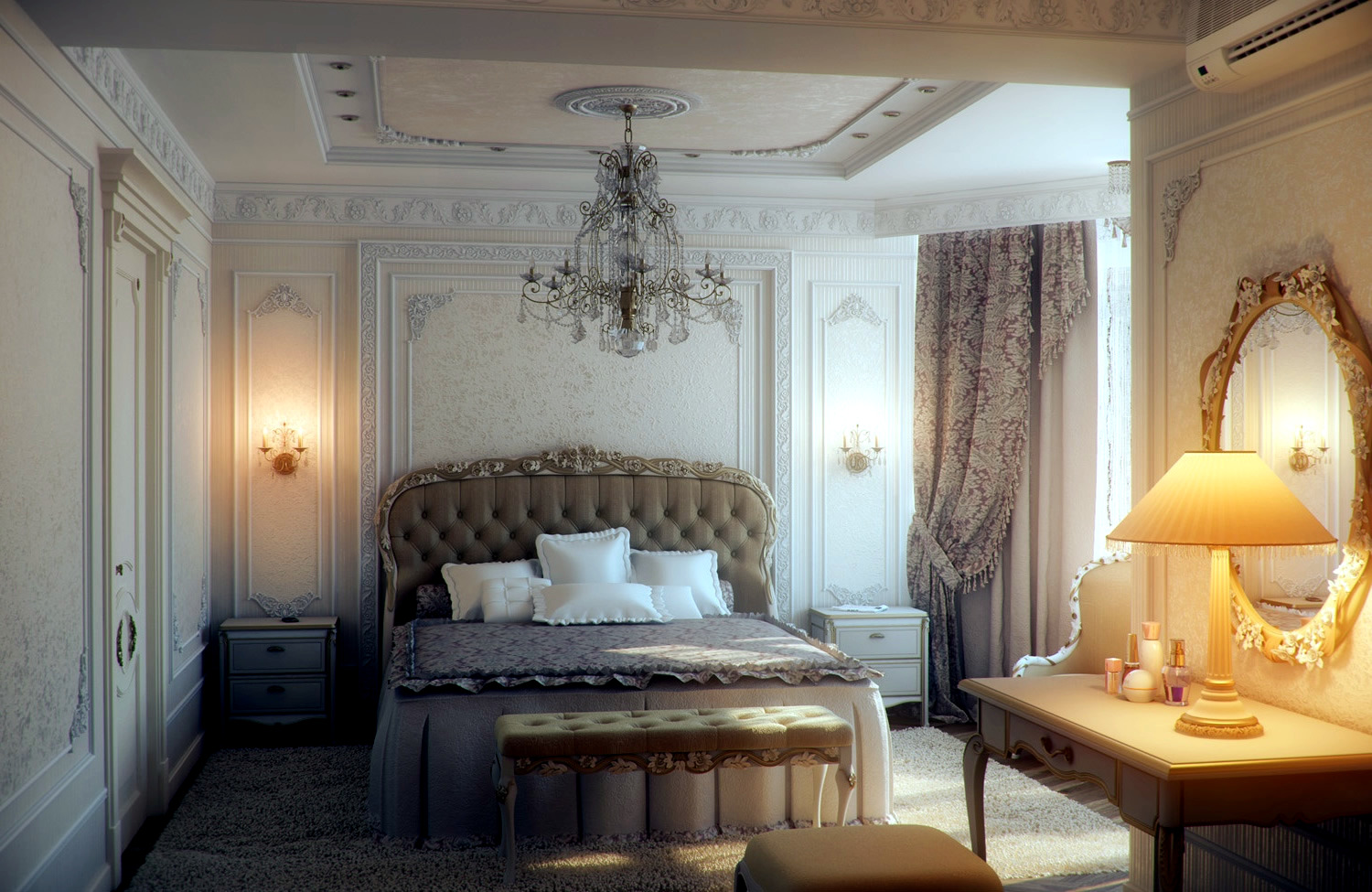 Bedroom with traditional elegance