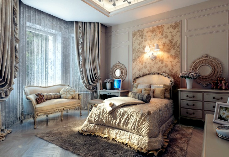 Bedroom with traditional elegance