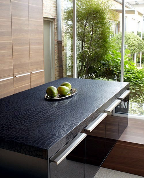 Decorative quartz countertops and wall panels from Caesarstone